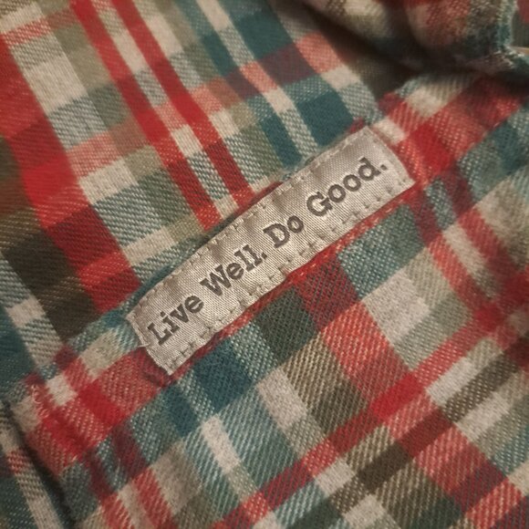 Toad & Co Women's Lightfoot Tunic Organic Cotton Flannel Button Down Sz Large - Picture 10 of 12